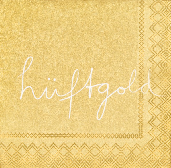 Servietten – Hüftgold gold