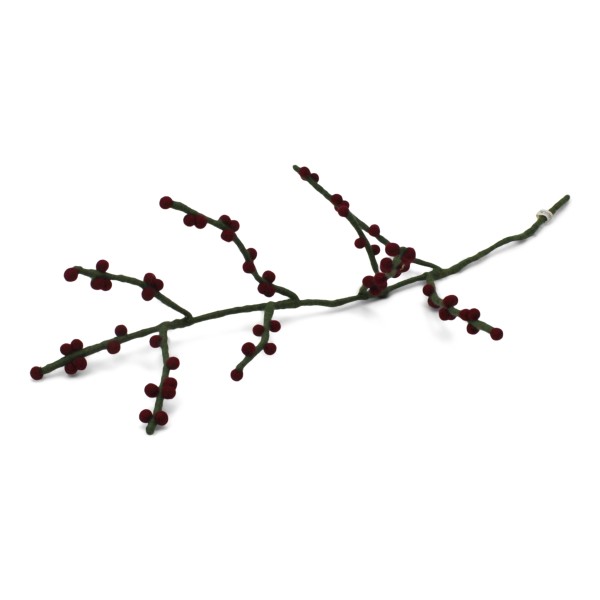 Zweig mit dunkelroten Beeren