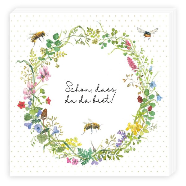Servietten Bienen