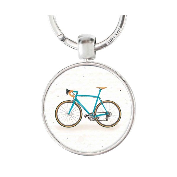 Schlüsselanhänger blaues Fahrrad