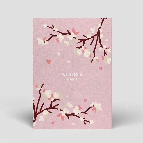 Postkarte Muttertag - Weltbeste Mama