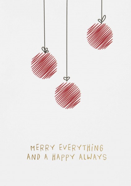 Karte Merry everything …