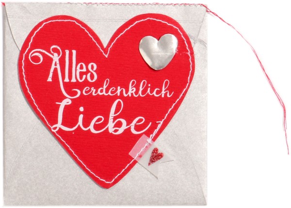 Mini Herz Kärtchen – Alles erdenklich Liebe