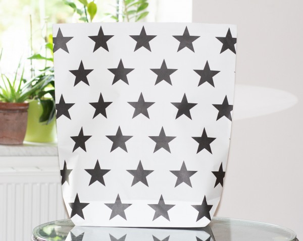 Papiertasche Black Stars