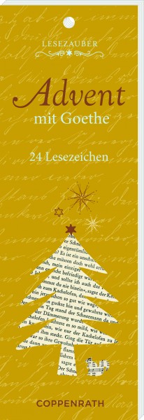 Lesezeichen Adventkalender mit Goethe