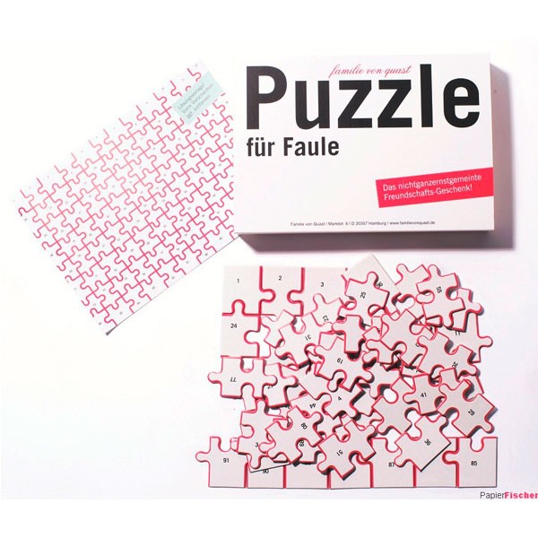 Puzzle für Faule