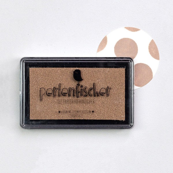 Stempelkissen beige - groß