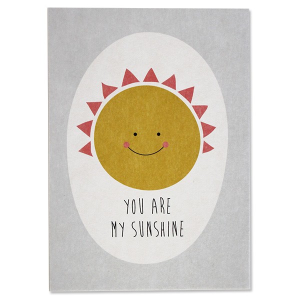 Postkarte – You are my sunshine