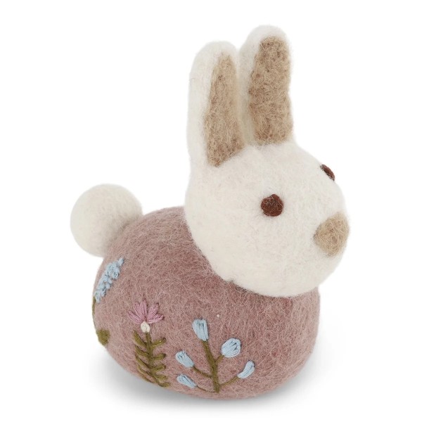 Filz sitzender Hase lavendel