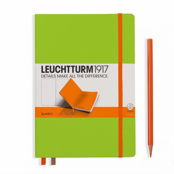 Notizbuch Bicolore grün/Orange