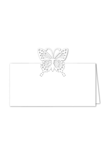 Platzkarten Schmetterling 9 x 4,5 cm/10er Set