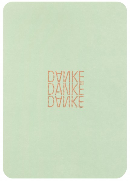 DANKE Karte – Danke Danke Danke