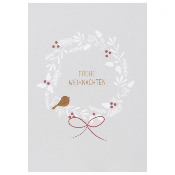 Weihnachts Tierpostkarte
