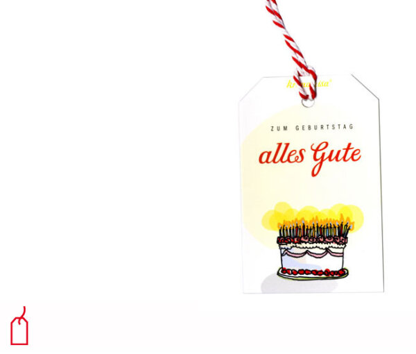 Geschenkanhänger – Torte