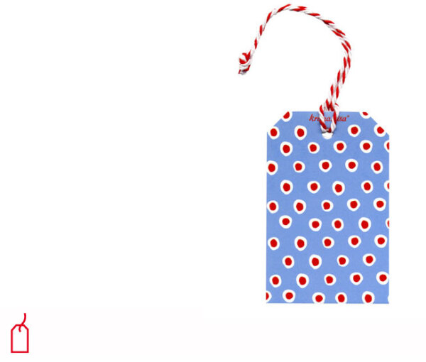 Geschenkanhänger – Tupfer Blau