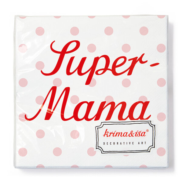 Serviette Super Mama