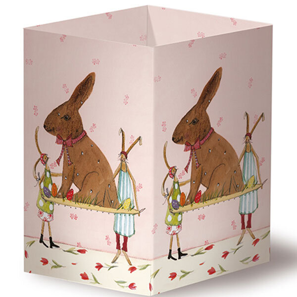 Transparent Leuchte Ostern rosa