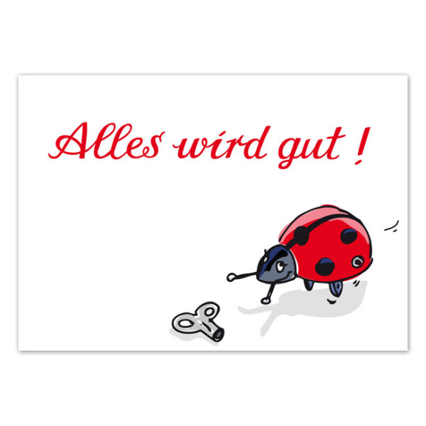 Postkarte Alles wird gut