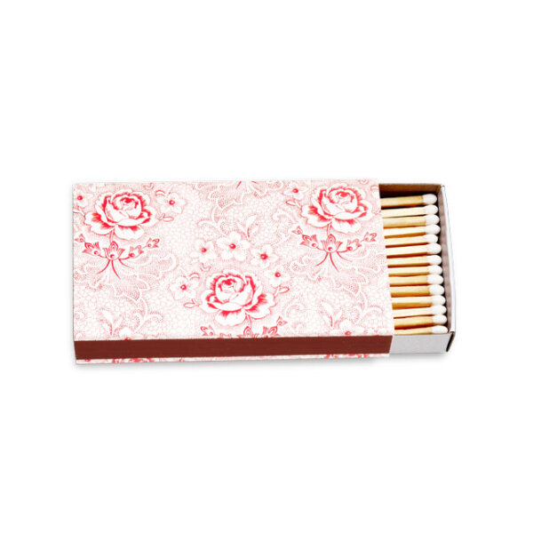 Streichhölzer Rosen rot