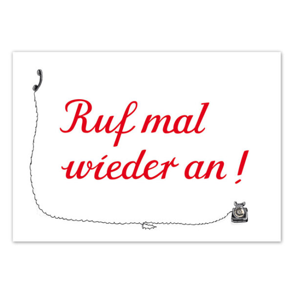 Postkarte Telefon