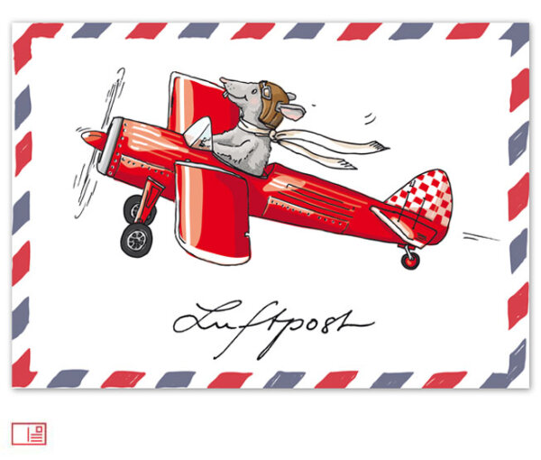 Postkarte Luftpost
