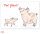 Postkarte Schwein