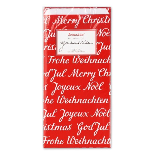 Tüten – Weihnachten rot