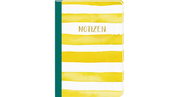 Notizheft A5 Serie Yellow Streifen