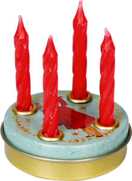Mini Adventkranz Dose mint