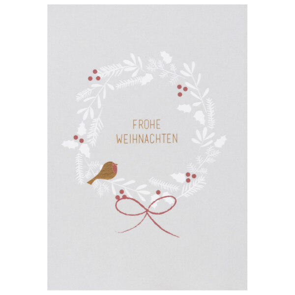 Weihnachts Tierpostkarte
