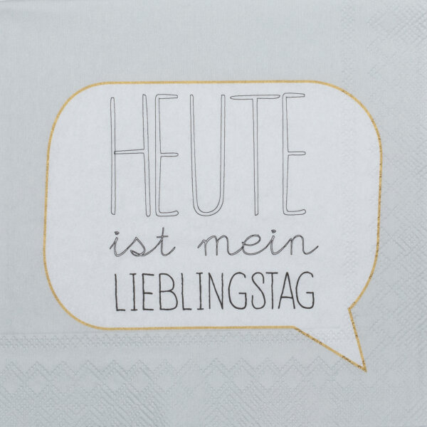 Cocktailservietten – Heute ist …