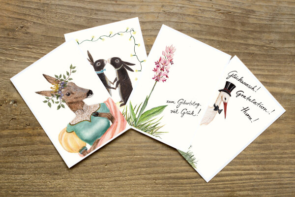 Postkarte Brigitte Baldrian
