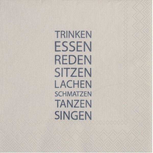 Cocktailservietten – Schmatzen …
