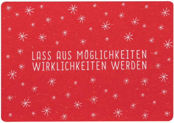 Gute Wünsche Postkarte – Lass aus …