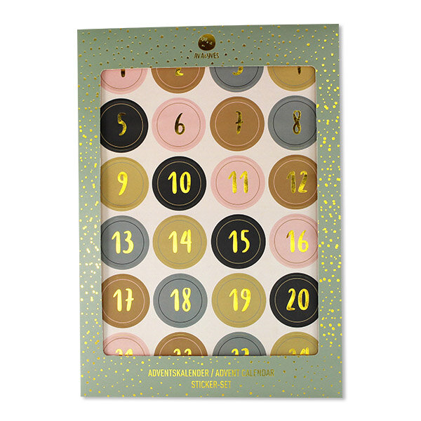 Adventskalender-Sticker