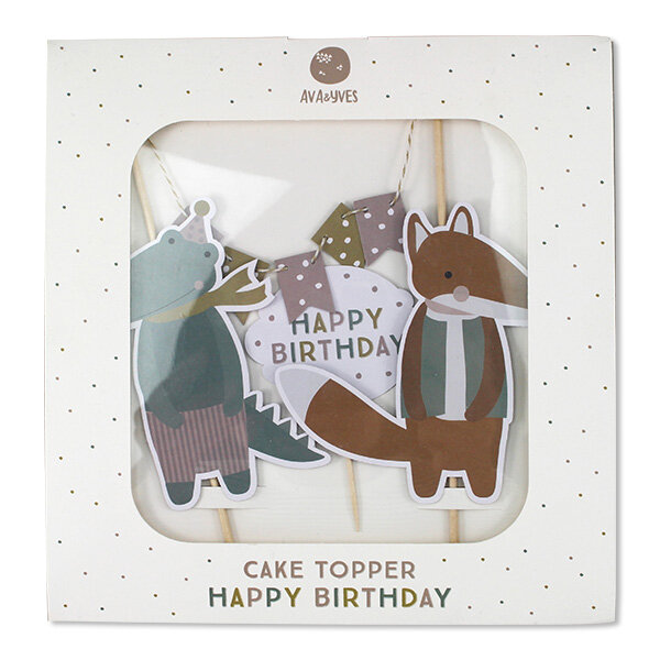 Cake Topper – Happy Birthday