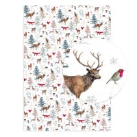 Geschenkpapier Weihnachtswald