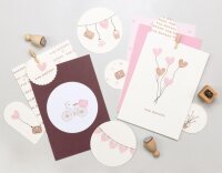 Stempelset Liebe im Gepäck