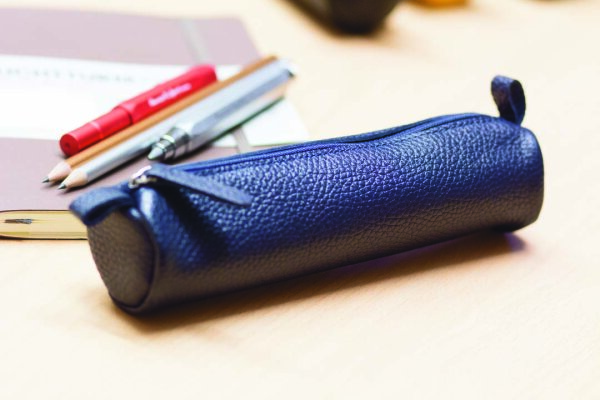 Leder Stifterolle Blau