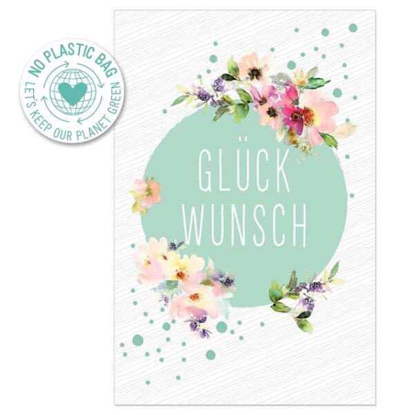 Karte – Glückwunsch Blumen