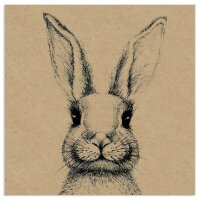 Servietten – Hase, braun