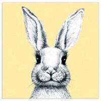 Servietten – Hase, sonnengelb