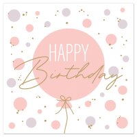 Servietten – Happy Birthday Ballon nude