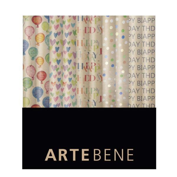 Papierrolle Kraftpapier Birthday