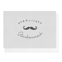 Geburtstagskarte Schnurrbart
