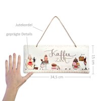 Blechschild Kaffee