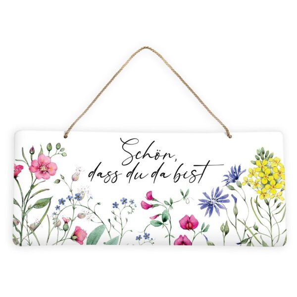 Blechschild Wildblumen