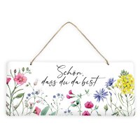 Blechschild Wildblumen
