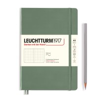 Notizbuch Medium A5 Softcover olive, dotted