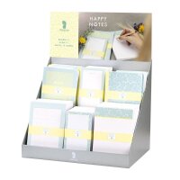 Notizblöckchen, Happy Notes, 105x185 mm/60 Blatt bedruckt